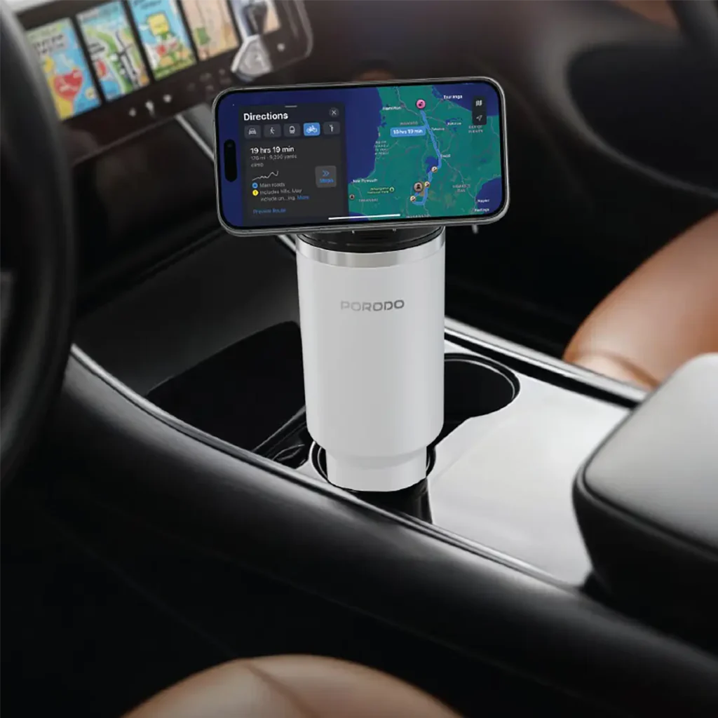 Porodo Lifestyle Hydrate & Hold Magnetic Mount Insulated Tumbler Lfs147 Black