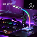 Porodo Gaming E-Sports Desk Lamp with Charging Base