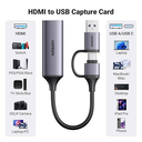 Ugreen Carte De Capture 1080P Vidéo Hdmi 30hz Vers Usb-c Ou Usb-a
