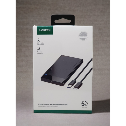 UGREEN 2.5-INCH SATA AND HARD DRIVE ENCLOSURE