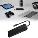 9 in1 USB-C Hub 4K Gamers Edition PD 100W- Black