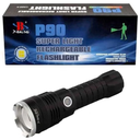 P90 Super Light Rechargeable Flashlight - Long Powerful LED Torch