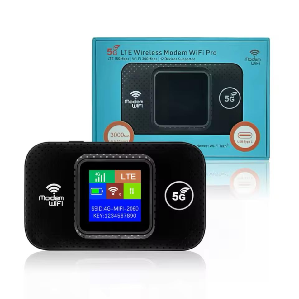 5G LTE Wireless Modem WiFi Router 300Mbps 12 Devices Supported