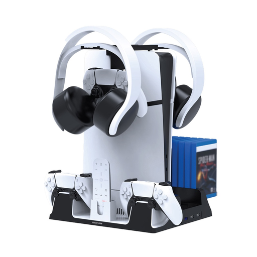 Green Lion PS5 Cooling Stand Charging Station White