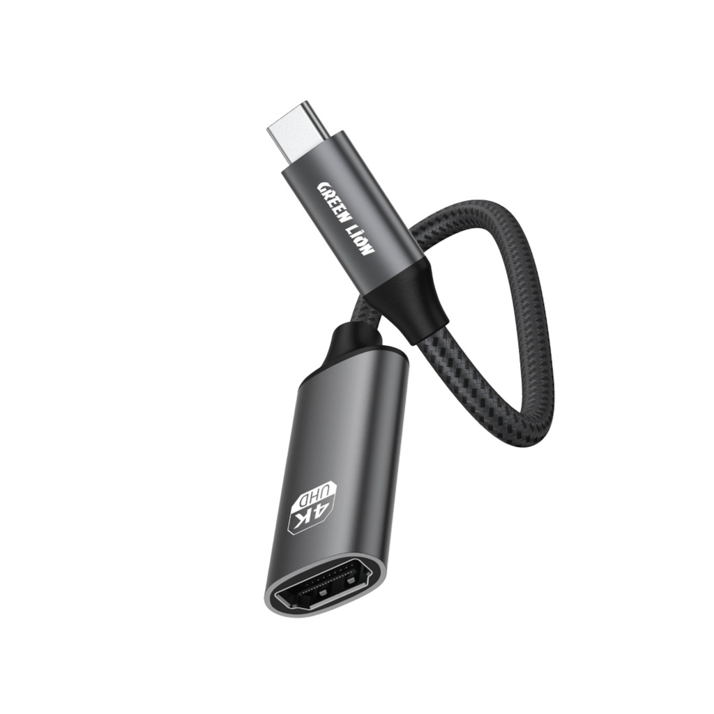 Green Lion 4K Usb-C To Hdmi Adapter Cable - Black