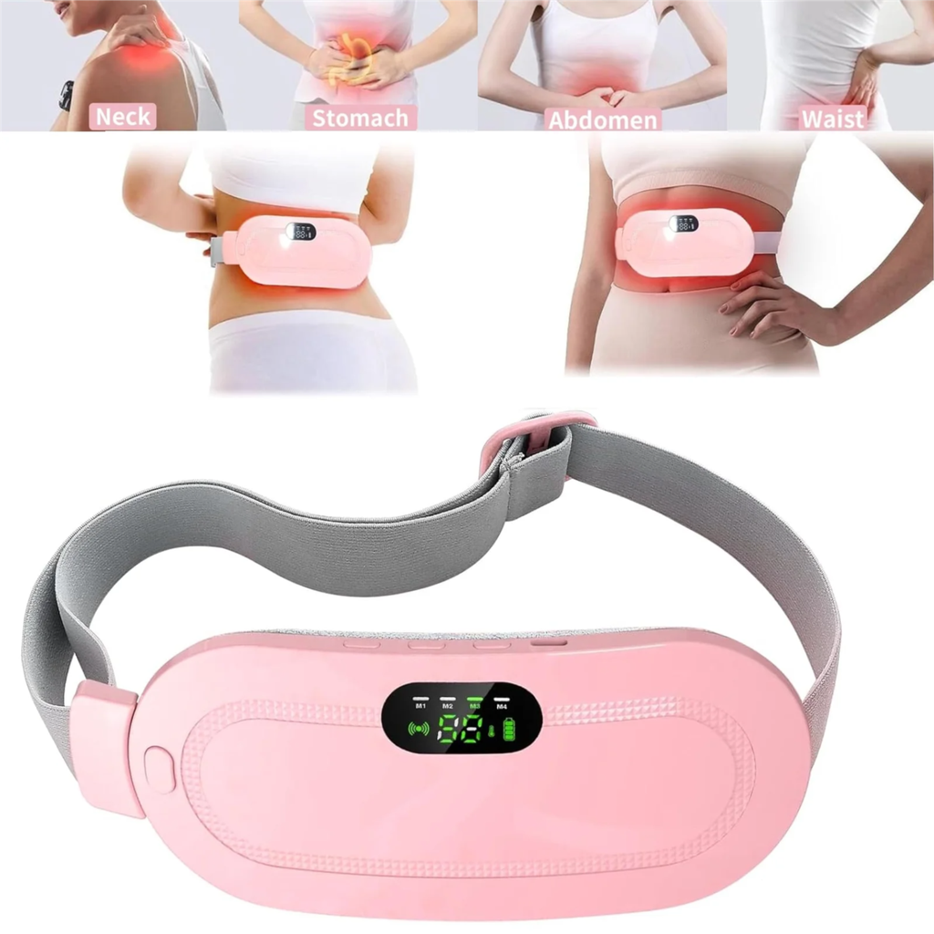 Menstrual Heating Pad, Electric Heated Belt Massage Cushion Rechargeable Heating 3 Modes For Menstrual Pain Relief, Stomach, Back Or Venter