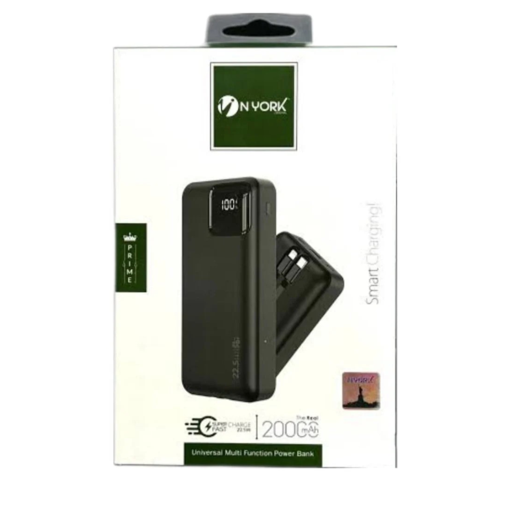 Nyork Smart Charging Power Bank 20000Mah Pb513 (ONE YEAR WARRANTY)