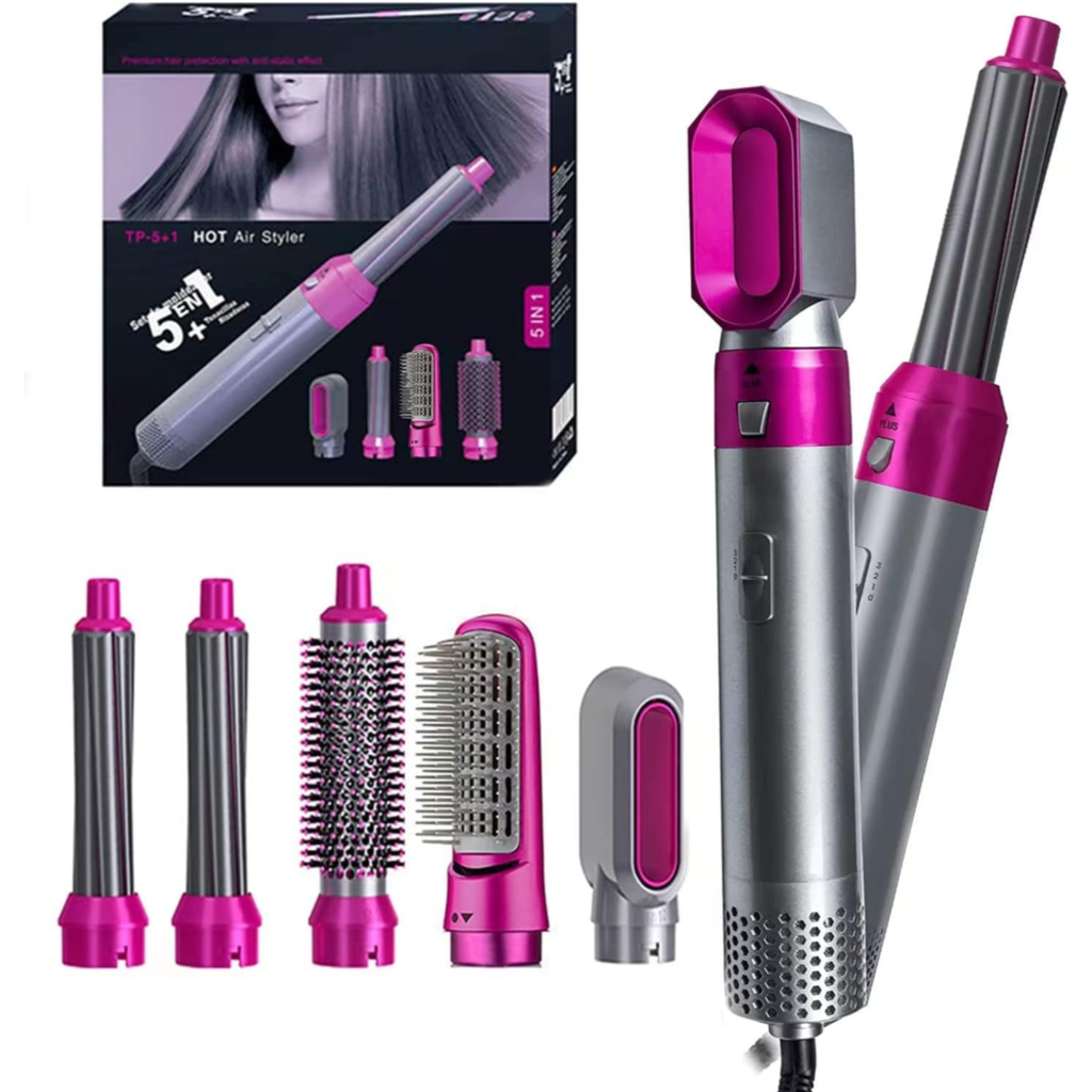 5in1 Multifunctional Hair Dryer Styling Tool, Detachable 5-in-1 Multi-Head Hot Air Comb Change Your Look Everydays