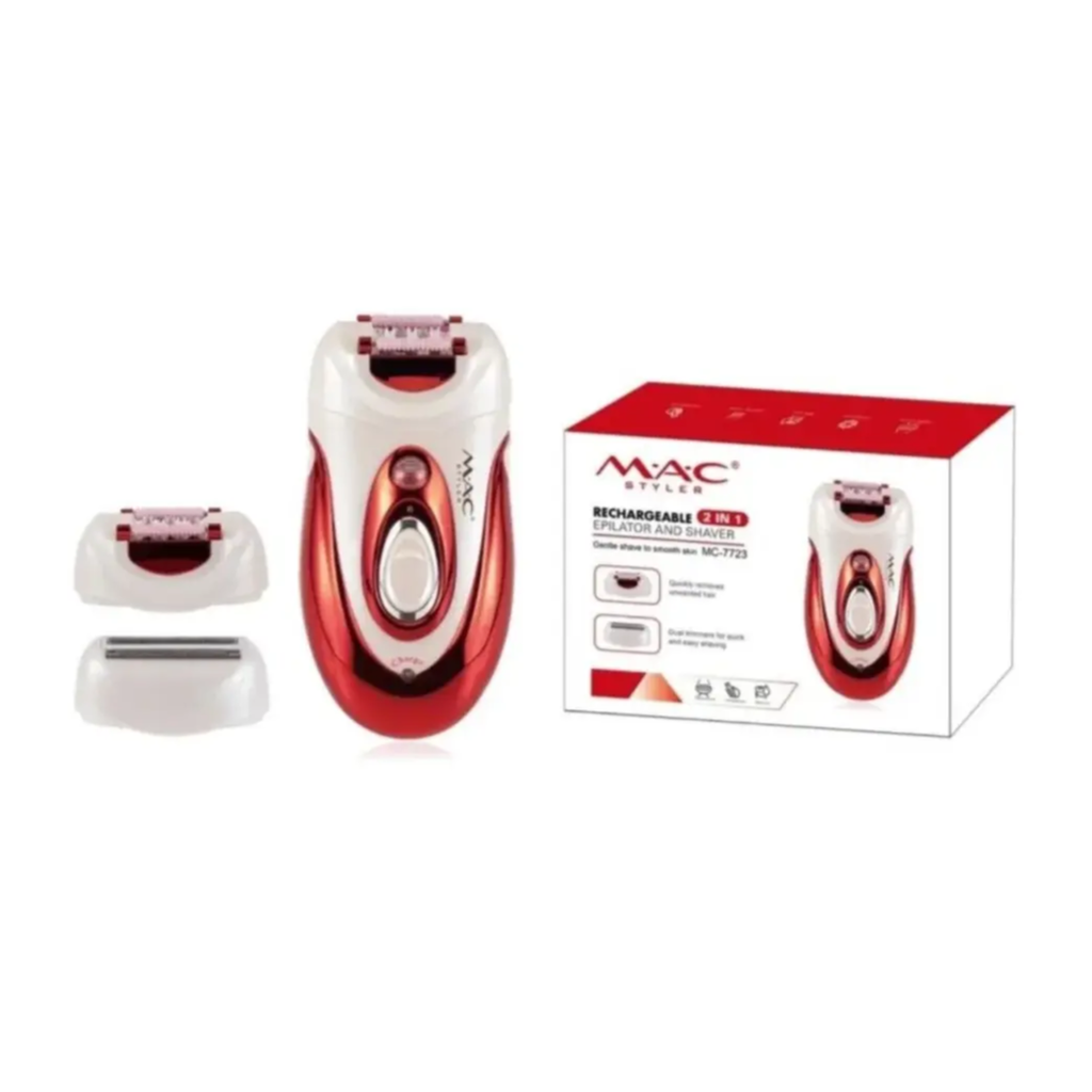 Mac Styler Rechargeable 2 In 1 Epilator And Shaver Mc-7723 No.18100