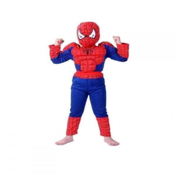Marvel Spiderman Costume With Muscle SMALL FOR 100 120 CM
