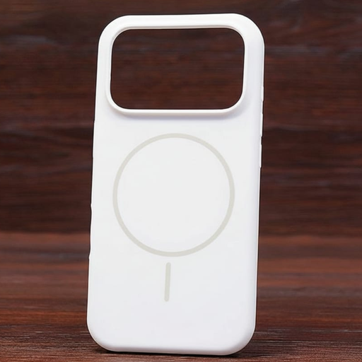 Silicone Soft MagSafe Case iPhone 17 Pro Max White