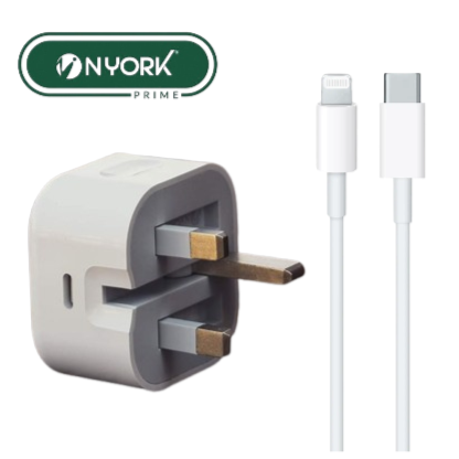 Lightning Charger 20w (iOS Special Edition) - Nyork Prime hc629 (ONE YEAR WARRANTY)