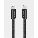 Anker Zolo USB-C to USB-C Braided Cable | 240W | 3.3 ft (1m) | Fast Charging | A8060H11 - Black