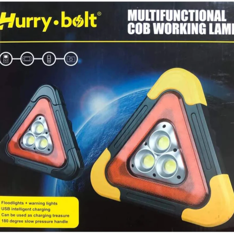 Multifunctional LED Cob Working lamp Solar Powered Warning Light