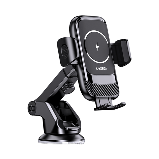 Kakusiga - Ksc-1183 Wireless Fast Charging 15w Car Holder (Center Console) Black