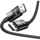Ugreen Display to Display Port, 4K 60Hz, 2K 144Hz, DP 2M Cable Male to Male (DP to DP) Supports Graphics Card, PC, TV, Projector, Monitor etc, Black