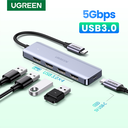 UGREEN Type-C to 4-Port USB3.0 Hub with USB-C Power 70336