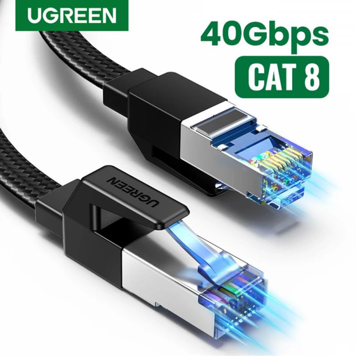 Cat8 UGREEN Ethernet Internet Cable40Gbps 2000MHz Nylon Braided RJ45 Internet Cable