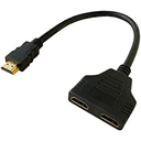 HDTV TO 2F HDTV Hub - HDMI Male to HDMI Female Dual Cable - 1 to 2 separate Dual HDMI Conversion Cable