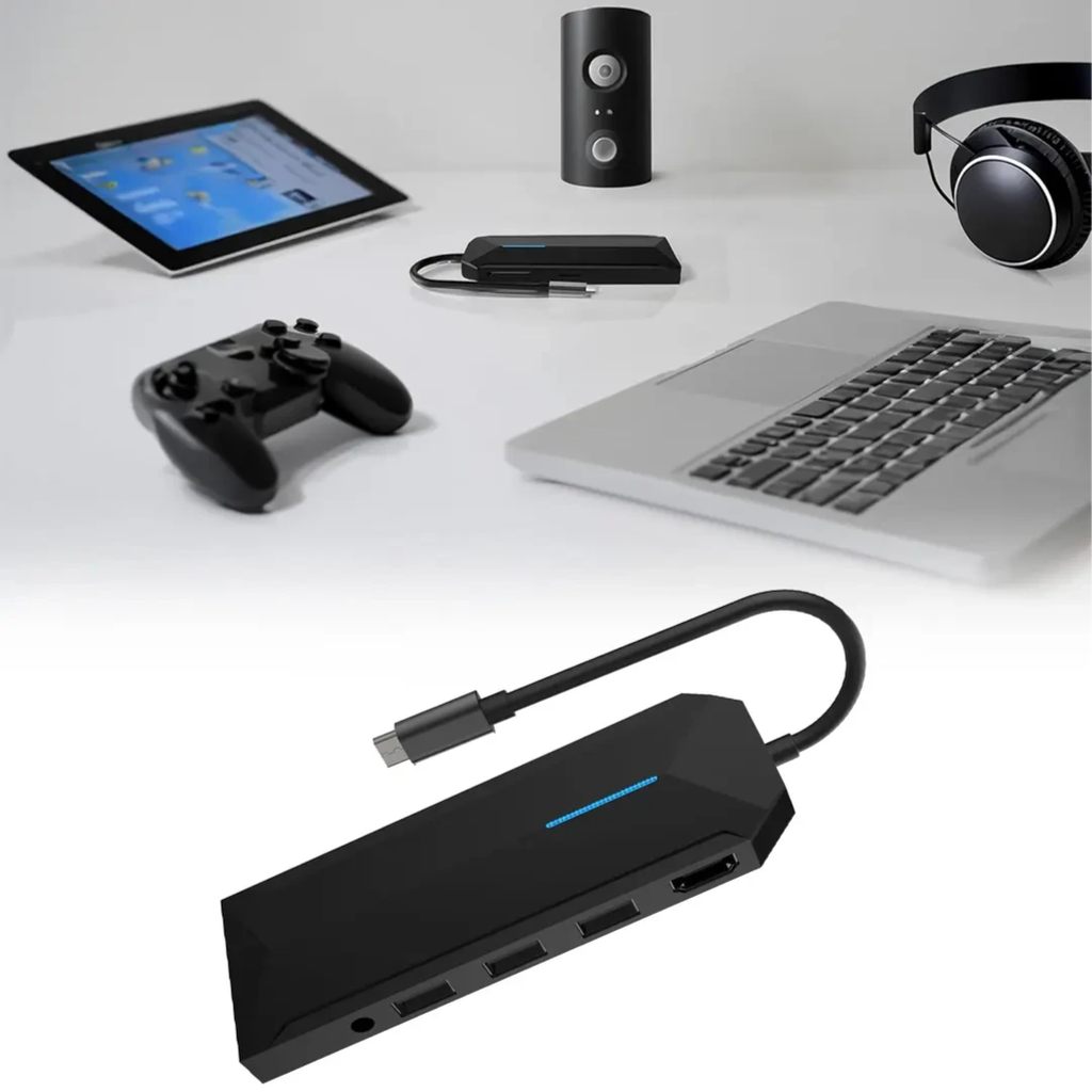 9 in1 USB-C Hub 4K Gamers Edition PD 100W- Black