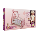 Baby Doll with Pink Bed Set