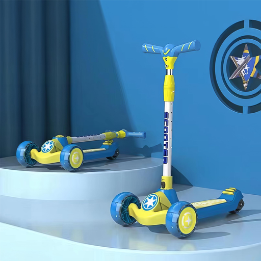 Kids Glider Scooter with Captain America Shield Theme