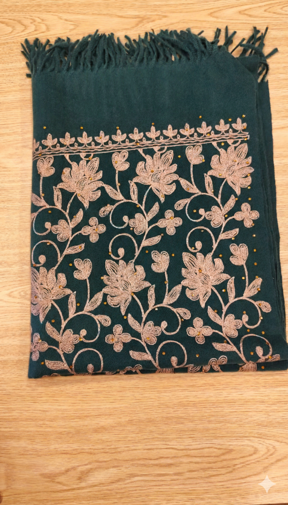 Winter shawls with sequence