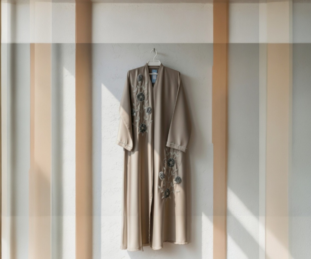 Abaya Vietnam harril with  Organza hand work  material