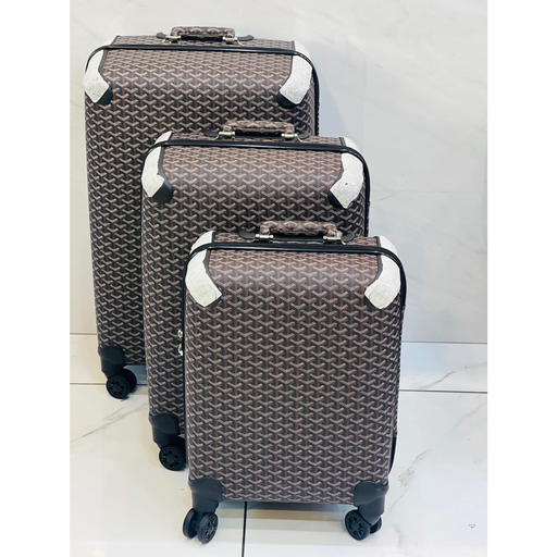 Premium black Pattern Travel Trolley Set (Size 20")