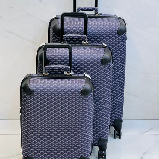 Premium blue Pattern Travel Trolley (Size 20")