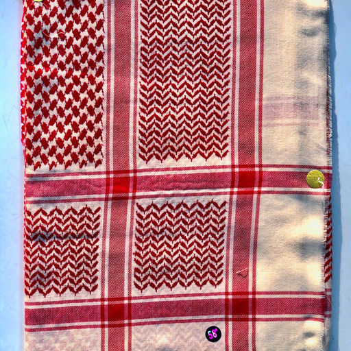 SHAWL BASRAVI RED AND BEIGE SIZE 58
