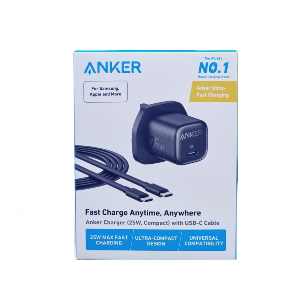Anker Fast Charger 25W with USB-C Cable