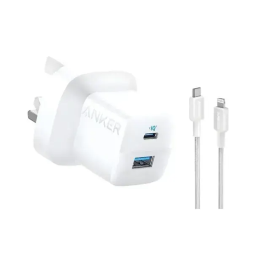 ANKER 33W 323 CHARGER USB-C LIGHTNING CABLE 0.9MTR B2331K21