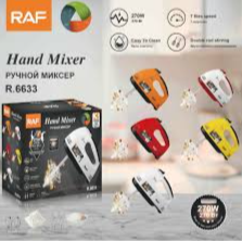 RAF R 6633 Hand Mixer 7 Speeds for All Your Baking Needs