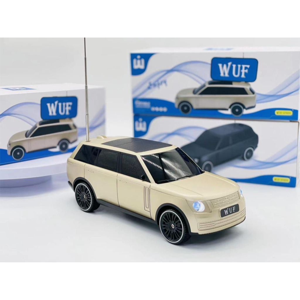 WUF Car Shape Wireless Bluetooth Speaker With LED Lights and FM Model WUF 2100D