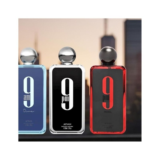 Afnan 9Pm, 9Pm Rebel, 9Am Divine Eau De Parfum 100Ml