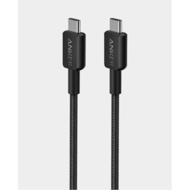 Anker 322 USB-C to USB-C 3ft Braided Cable A81F5H11 - Black