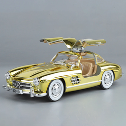 Mercedes-Benz 300SL W198 Gullwing coupe gold 1:18 Minichamps Dealer edition