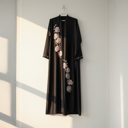 Abaya Vietnam harril with  Organza hand work  material