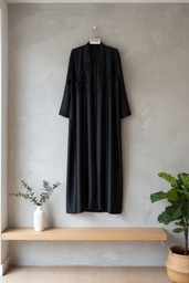 Abaya Vietnam harril with  Organza hand work  material