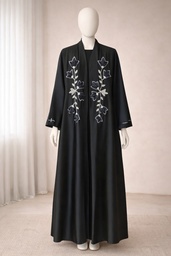 Abaya Vietnam harril with  Organza hand work  material