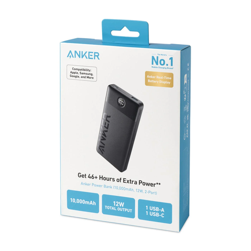 Anker Power Bank (10,000mah, 12w ,2port)