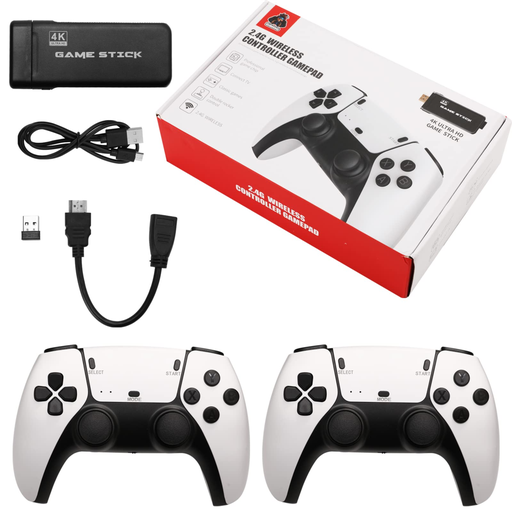 Game Stick 4K HDMI HD Video Console 2 4G Wireless Controller