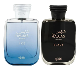 Hawas Ice and Hawas Black Eau de Parfum Combo Set for Men By Rasasi