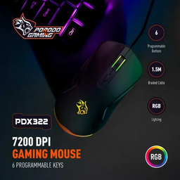 Porodo 7200 Dpi Gaming Mouse