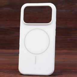 Silicone Soft MagSafe Case iPhone 17 Pro Max White